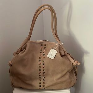 Free People Tan Leather Bag